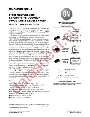 MC74VHCT259ADR2G datasheet  